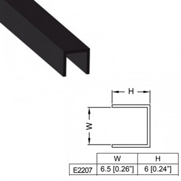 Plastic Capping Channel for 6.5mm Panels